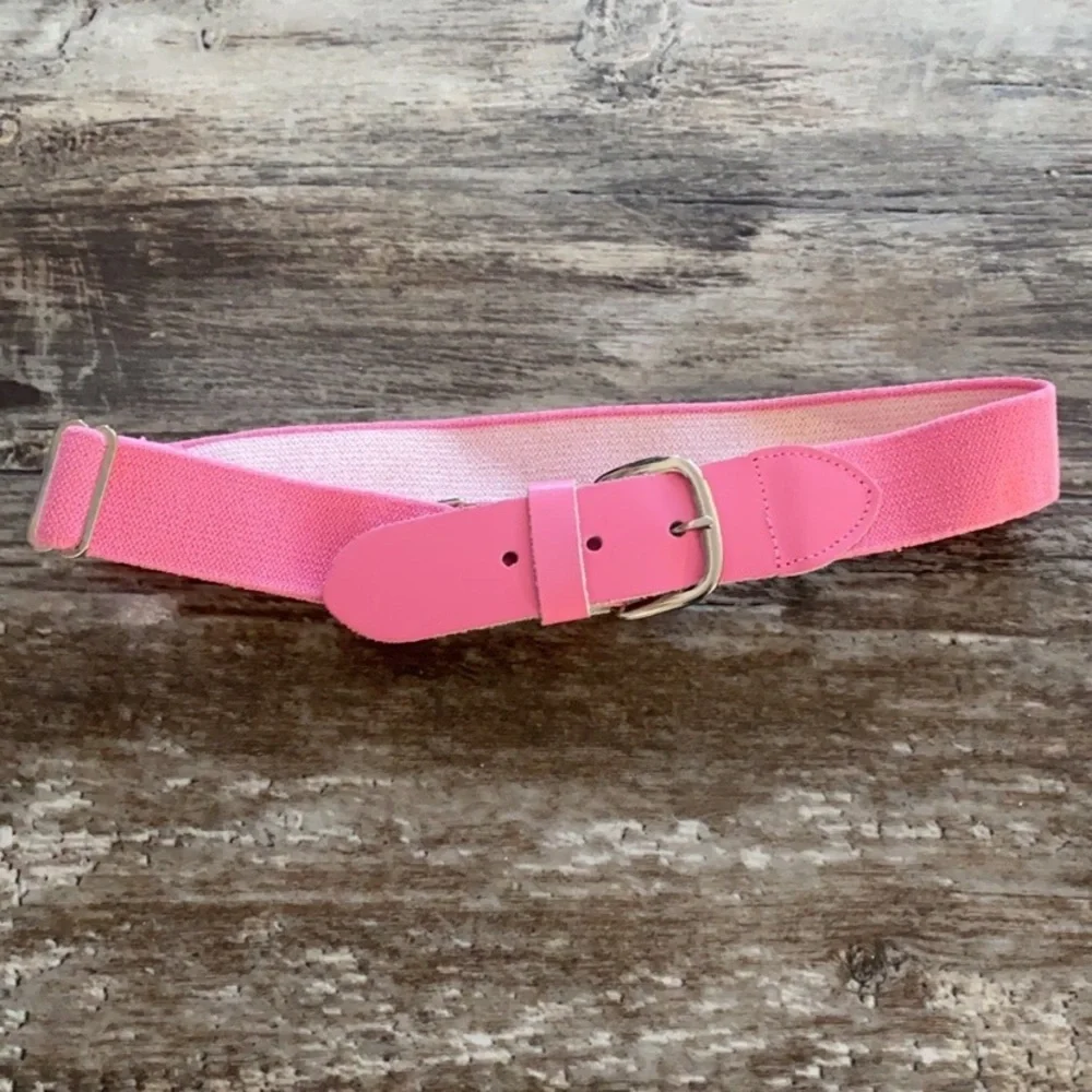 Girls Adjustable Pink Softball Belt